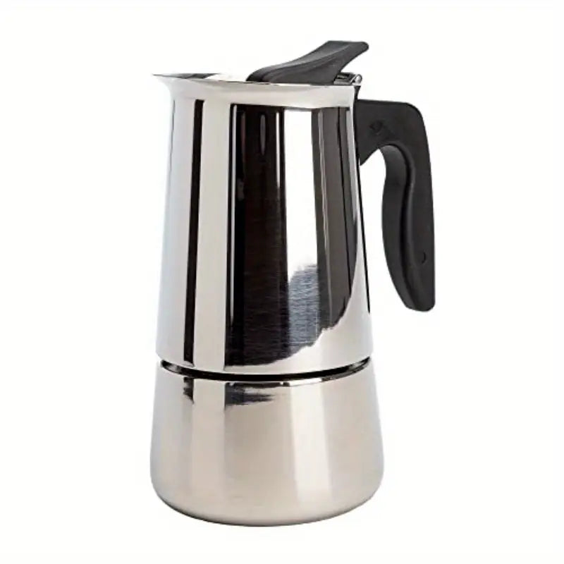 Premium Stainless Steel Stovetop Espresso & Coffee Maker 6-Cup - High-Quality Espro Percolator with Even Heat Distribution, Flip-Top Lid & Silicone Grip Handle, Works on All Stovetops (Gas/Electric/Propane) for Camping, Cuban Coffee,