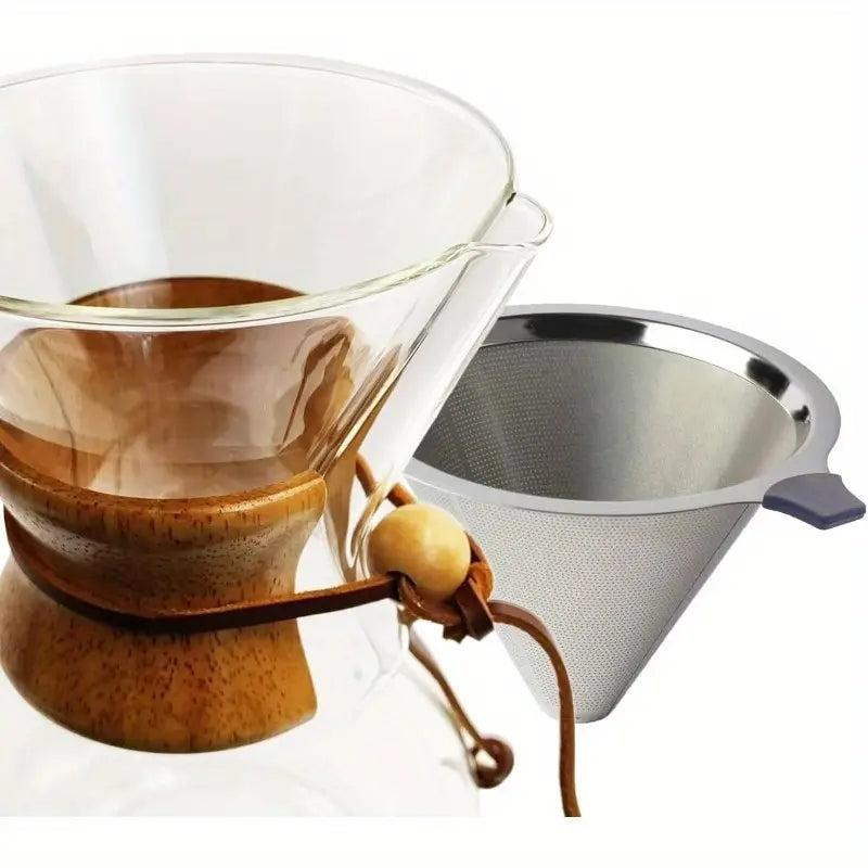 Pour Over Coffee Maker Set 8 Cup Glass Coffee Pot Dripper Carafe with Filter 8 Cup 28oz