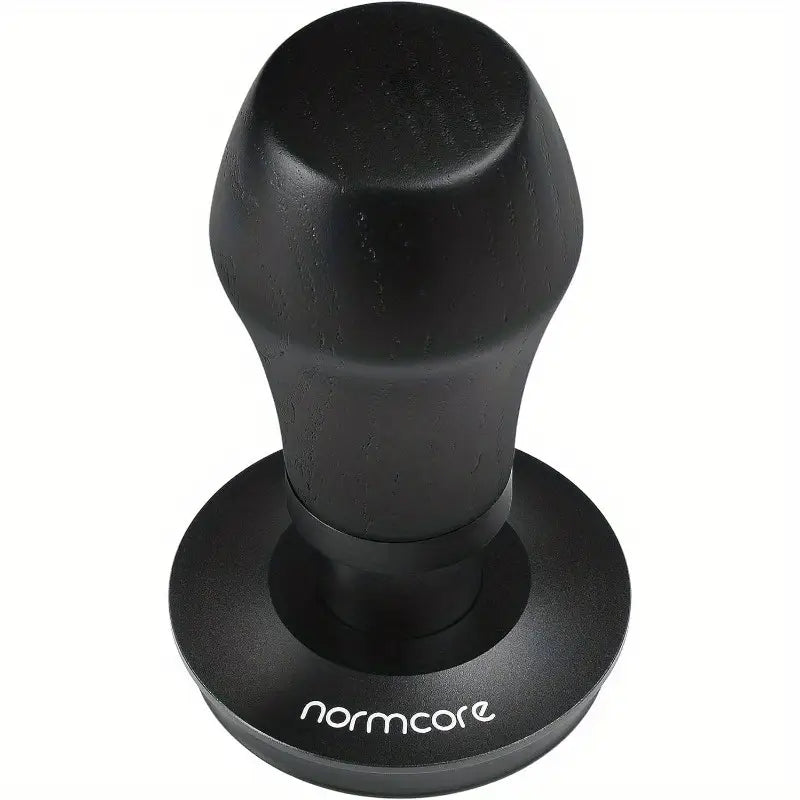 Espro Coffee Tamper V4 with Titanium PVD Coating & Spring-Loaded Design - 15lb/25lb/30lbs Force Options, 3 Interchangeable Springs, Flat Base, Genuine Black Oak Wood Handle - Fits 54mm Breville