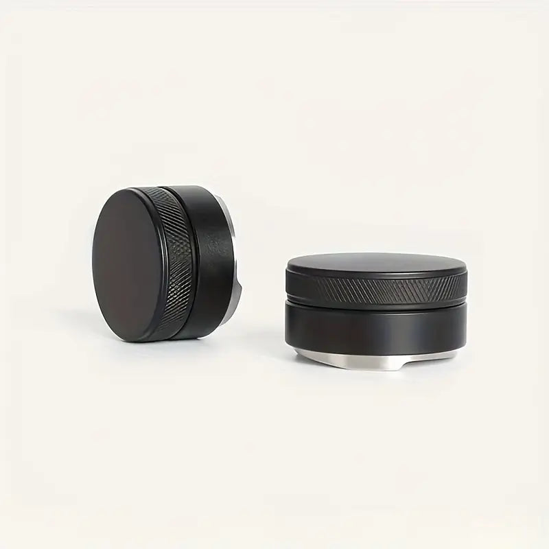 1pc Professional Espresso Tamper - Heavy-Duty Pressure Distribution Tool with Uniform Grinding for Espresso Machines & Manual Brewing - Barista-Level Coffee, Matte Black Finish - Ideal for Home & Commercial Use, Modern Coffee Accessory