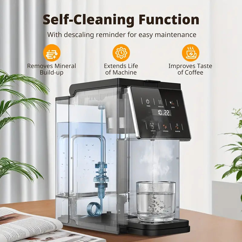 4-In-1 Freshly Ground Commercial Espresso Machines & Coffee Makers, One Machine Compatible with K Cup/Coffee Powder|5 Levels of Fine Grinding, Adjustable Concentration|Food-Grade Reusable Filter|Bpa-Free Material, Fast Brewing And Easy Cleaning