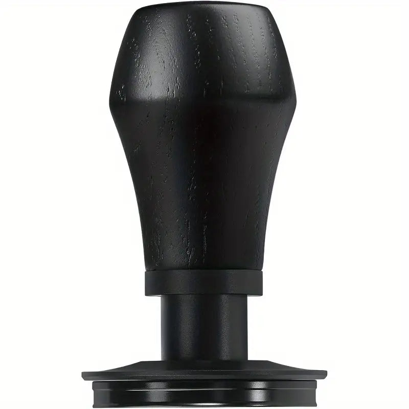 Espro Coffee Tamper V4 with Titanium PVD Coating & Spring-Loaded Design - 15lb/25lb/30lbs Force Options, 3 Interchangeable Springs, Flat Base, Genuine Black Oak Wood Handle - Fits 54mm Breville