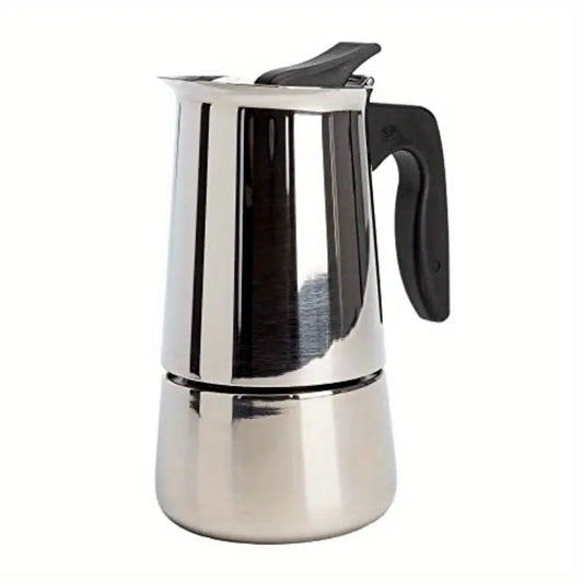 Premium Stainless Steel Stovetop Espresso & Coffee Maker 6-Cup - High-Quality Espro Percolator with Even Heat Distribution, Flip-Top Lid & Silicone Grip Handle, Works on All Stovetops (Gas/Electric/Propane) for Camping, Cuban Coffee,