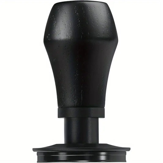 Espro Coffee Tamper V4 with Titanium PVD Coating & Spring-Loaded Design - 15lb/25lb/30lbs Force Options, 3 Interchangeable Springs, Flat Base, Genuine Black Oak Wood Handle - Fits 54mm Breville