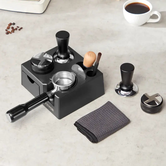 ABS Espresso Tamping Station 51-58 mm Station with Detachable Slot