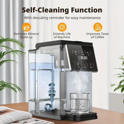 4-In-1 Freshly Ground Commercial Espresso Machines & Coffee Makers, One Machine Compatible with K Cup/Coffee Powder|5 Levels of Fine Grinding, Adjustable Concentration|Food-Grade Reusable Filter|Bpa-Free Material, Fast Brewing And Easy Cleaning